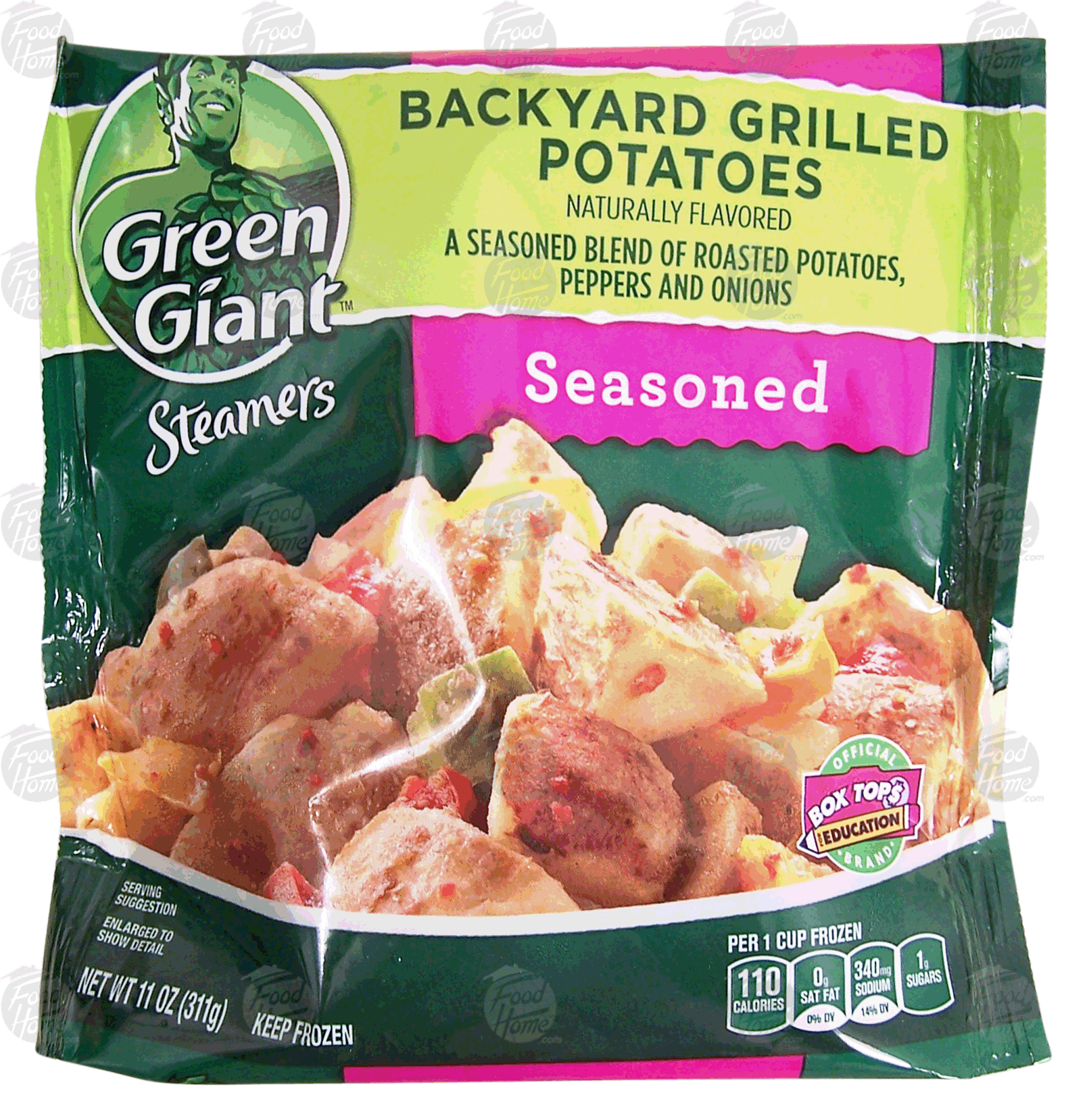 Green Giant Steamers backyard grilled potatoes; a seasoned blend of roasted potatoes, peppers and onions Full-Size Picture